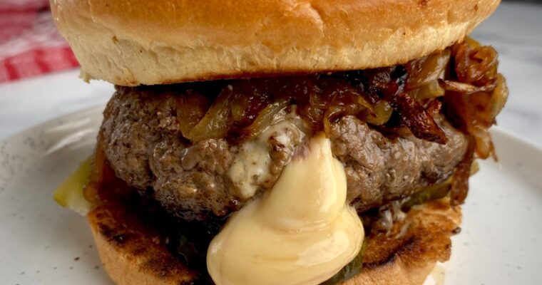 Authentic Juicy Lucy Burger