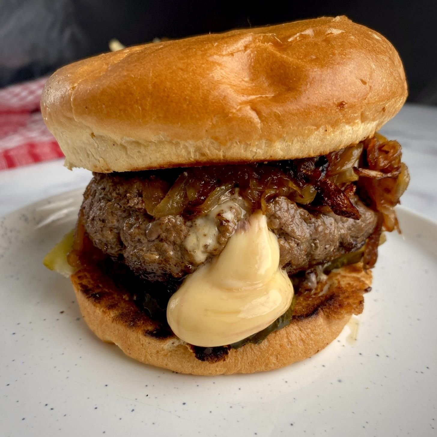 Authentic Juicy Lucy Burger