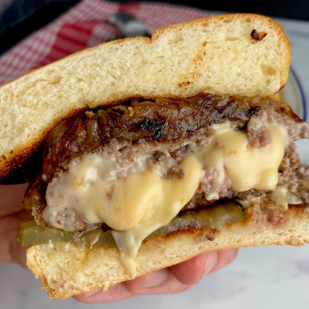 Authentic Juicy Lucy Burger