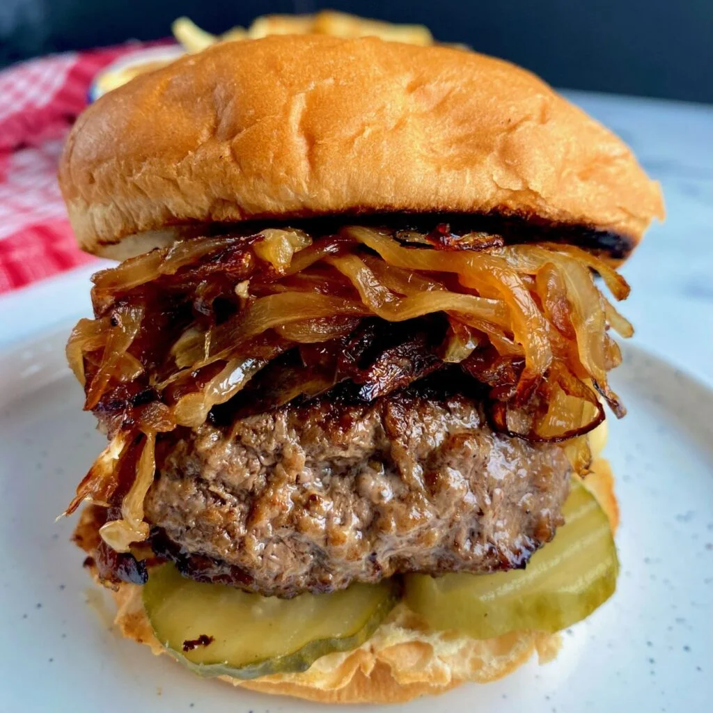 Authentic Juicy Lucy Burger Onions