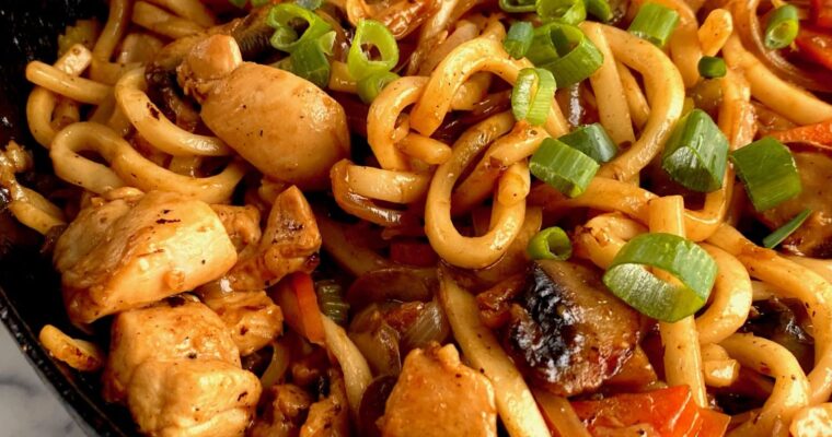 Chicken Yaki Udon Noodles