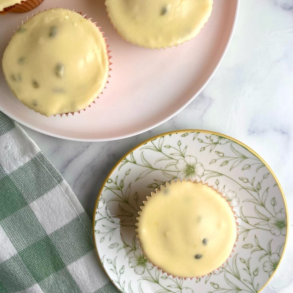 Vanilla Cupcakes with Passionfruit