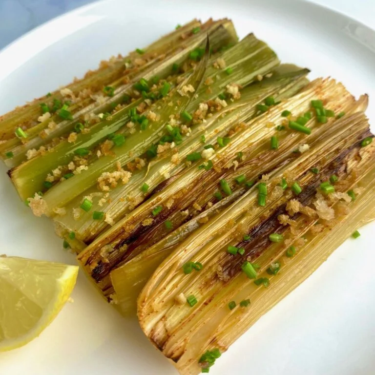White Wine Braised Leeks