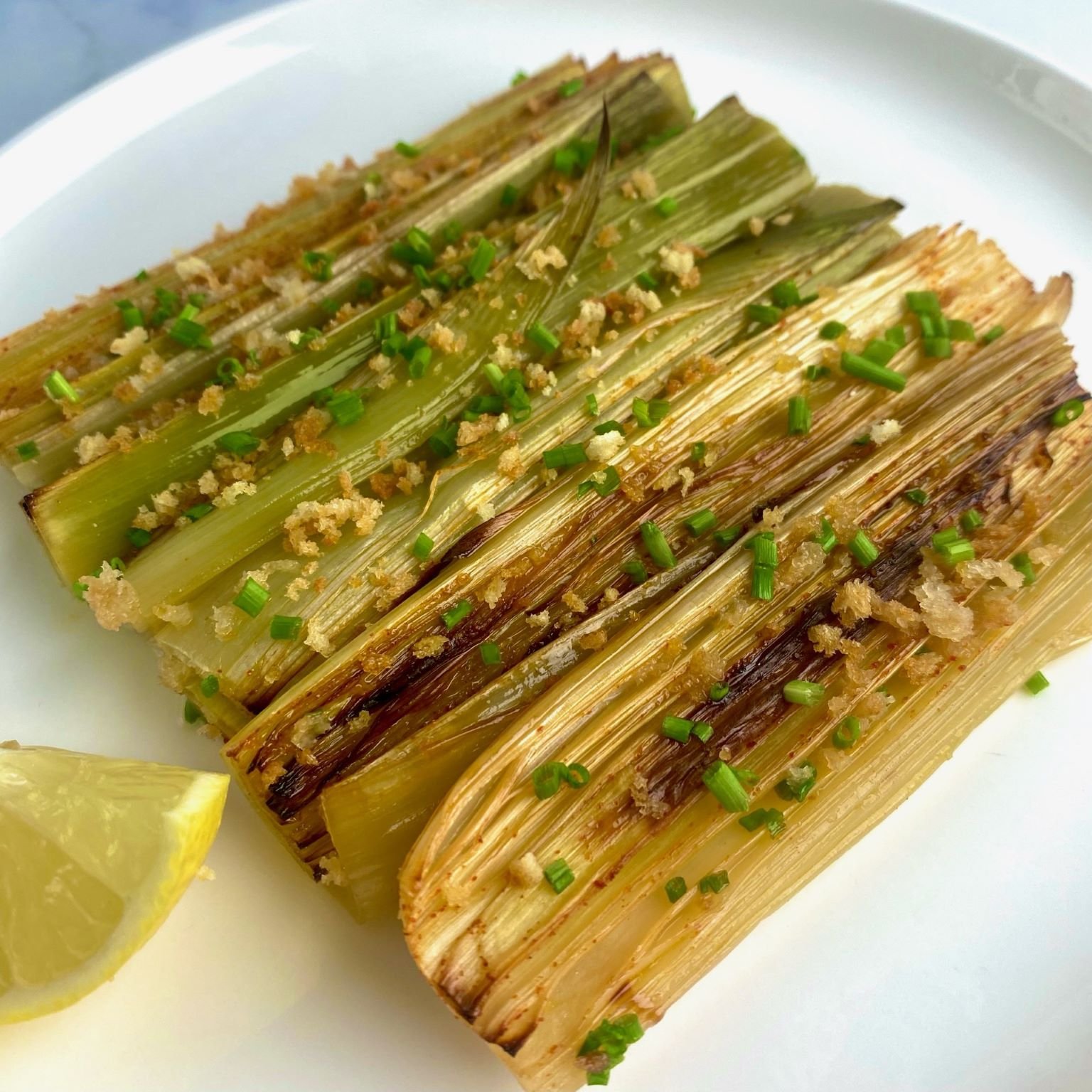 White Wine Braised Leeks