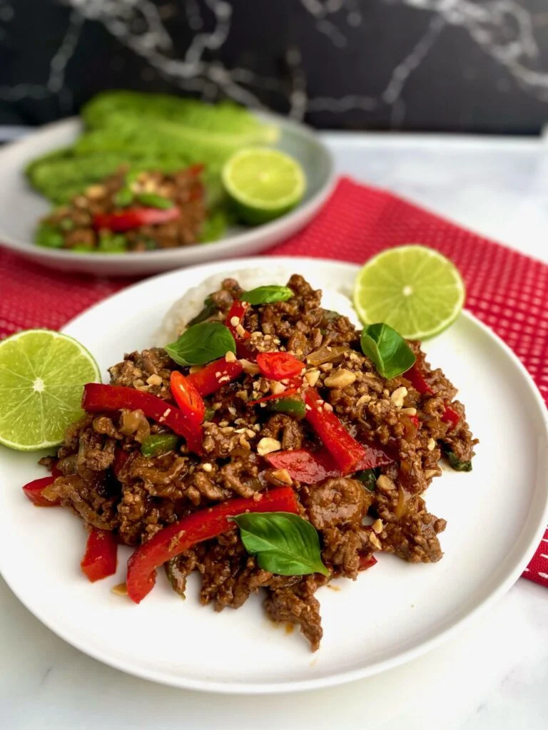 Thai Basil Beef meal