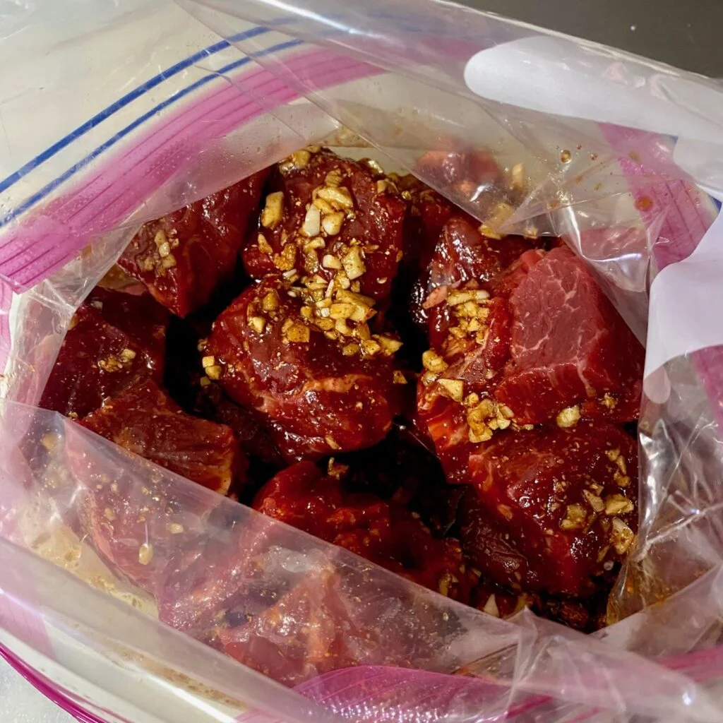 Marinating Steak in Ziploc Bag