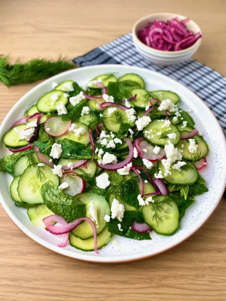 Cucumber Salad with Feta and Mint