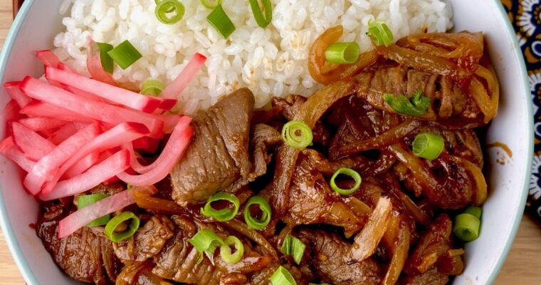 Japanese Beef Bowl (Gyudon)