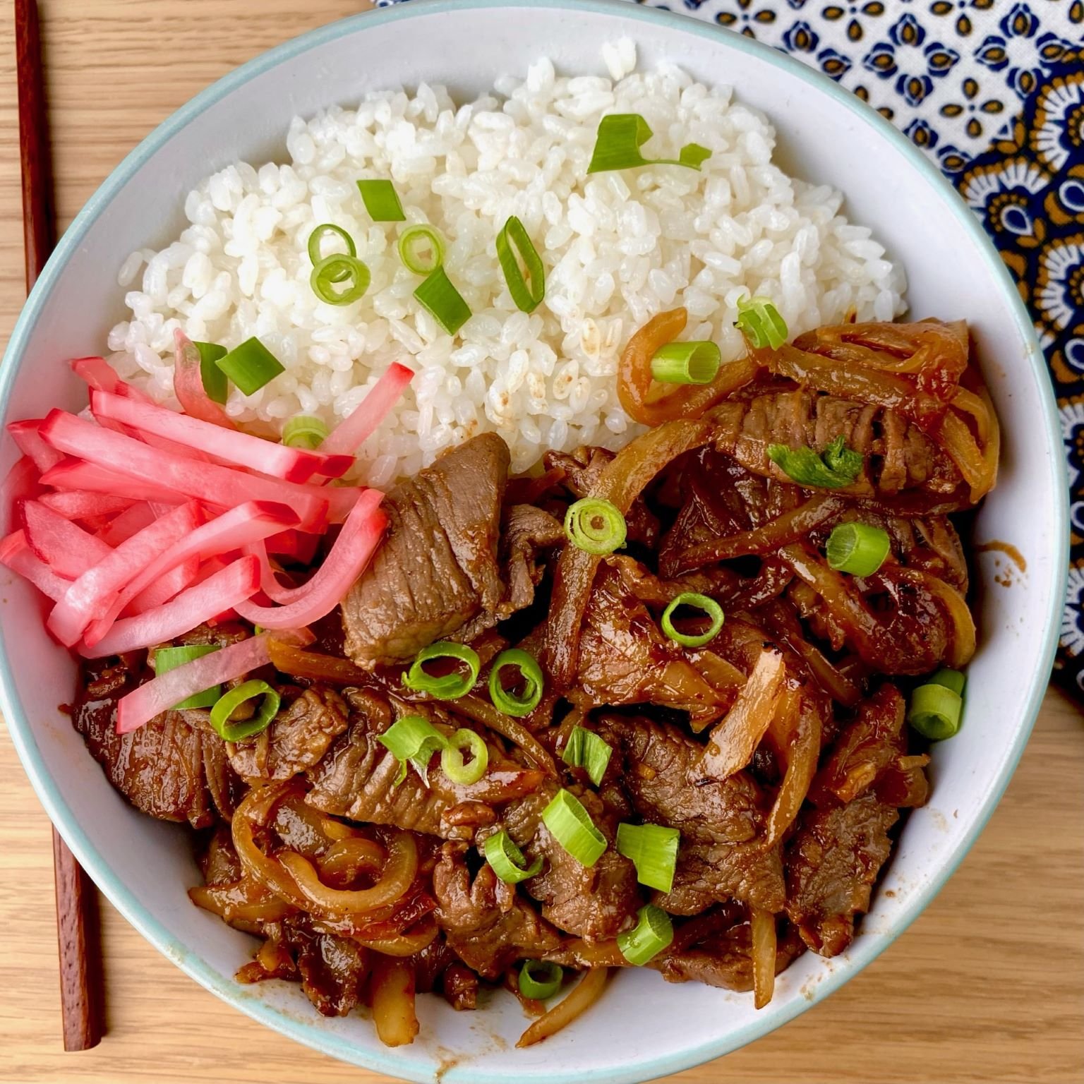 Japanese Beef Bowl Gyudon