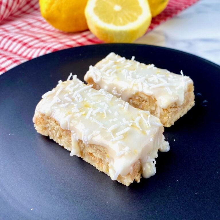 No Bake Lemon Coconut Bars