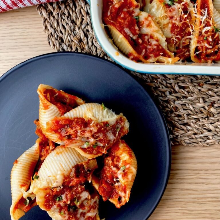 Bolognese Stuffed Conchiglioni
