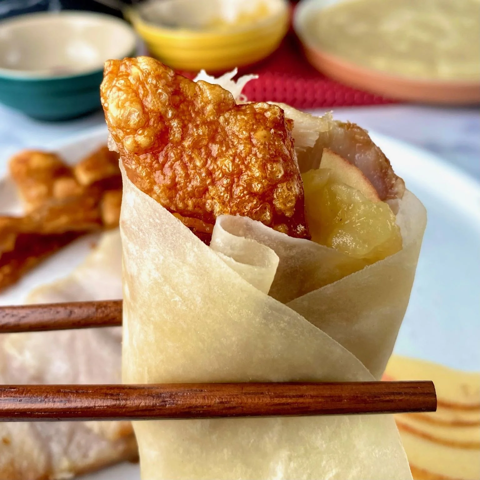 Peking Pork Belly Pancakes