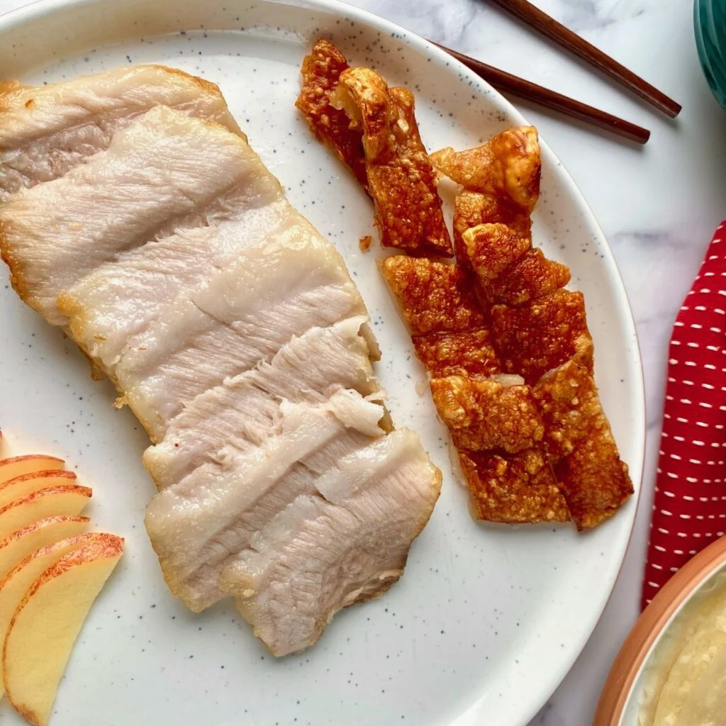 Pork Belly with Crackling and Sides