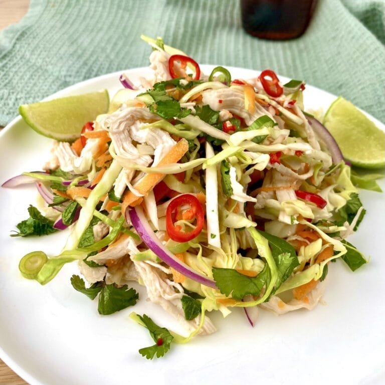 Spicy Asian Poached Chicken Salad