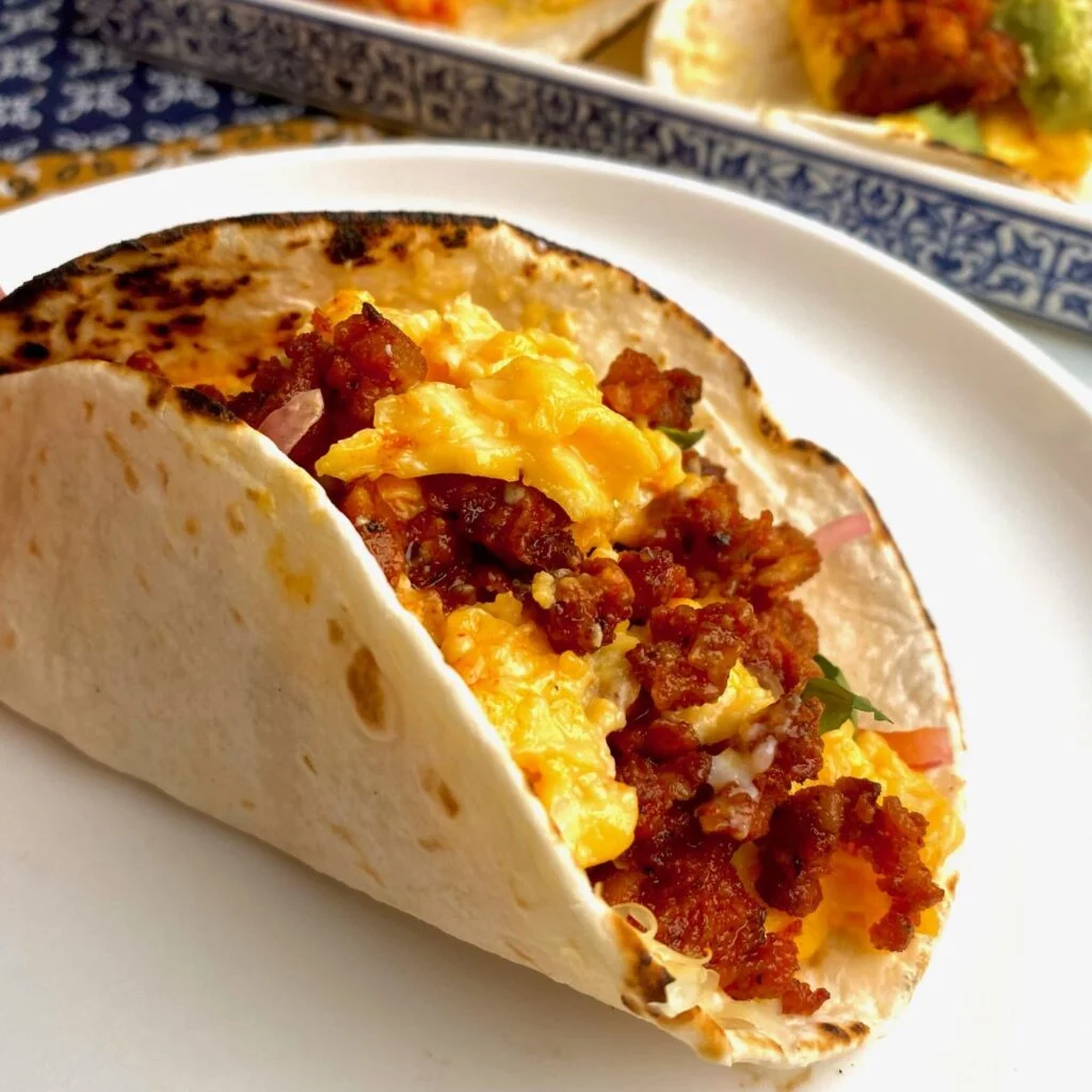 Texas Breakfast Tacos with Scrambled Eggs