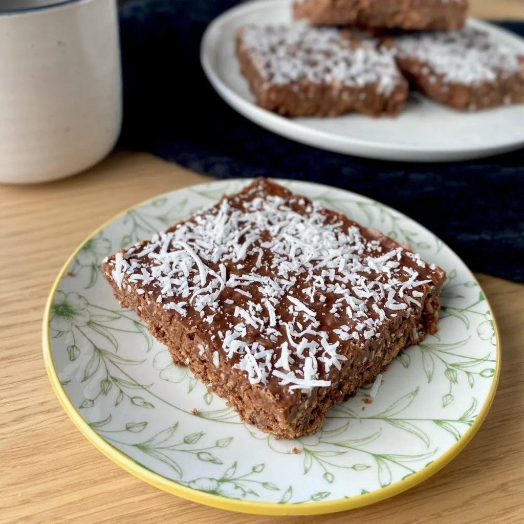 Chocolate Weetabix Slice with Coconut
