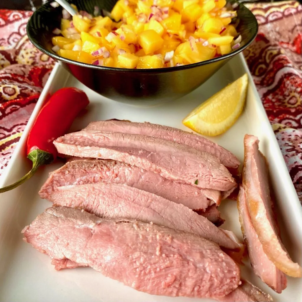 Duck and Mango Salsa
