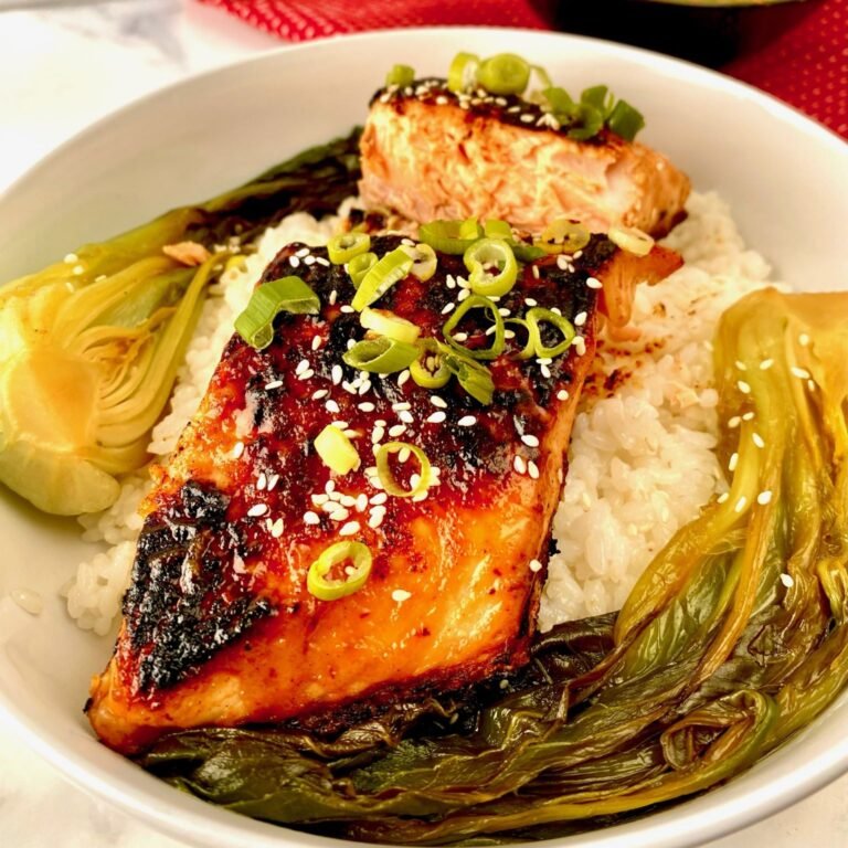 Miso Glazed Salmon on Sushi Rice
