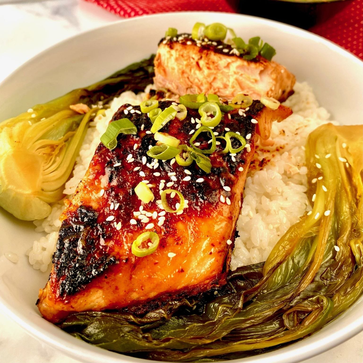 Miso Glazed Salmon on Sushi Rice