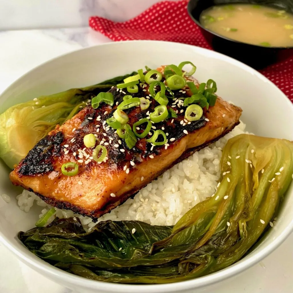 Miso Glazed Salmon with Bok Choy