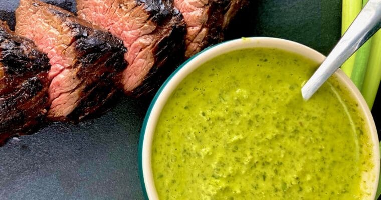 Garlic Scape Chimichurri Sauce