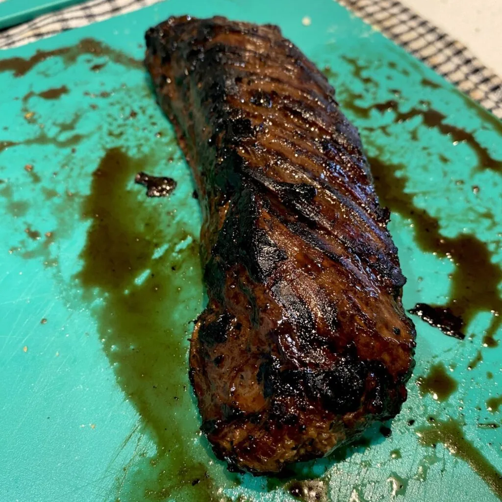 Hanger Steak resting