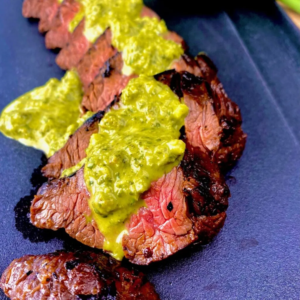 Hanger Steak with Green Sauce
