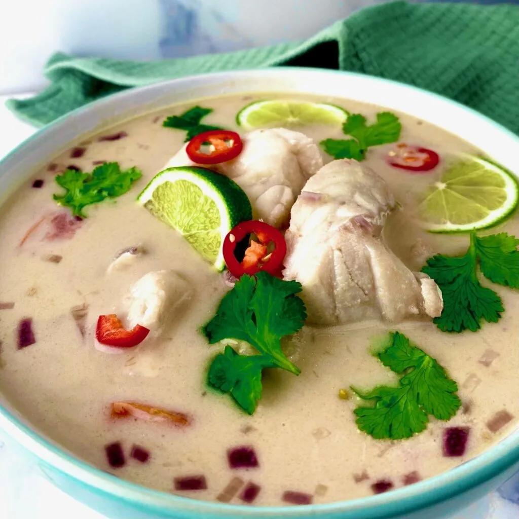 Lime Coconut Fish Soup Easy