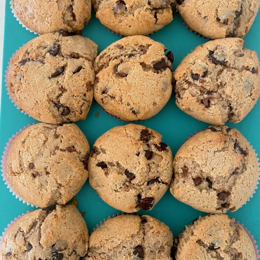 Muffins in pan