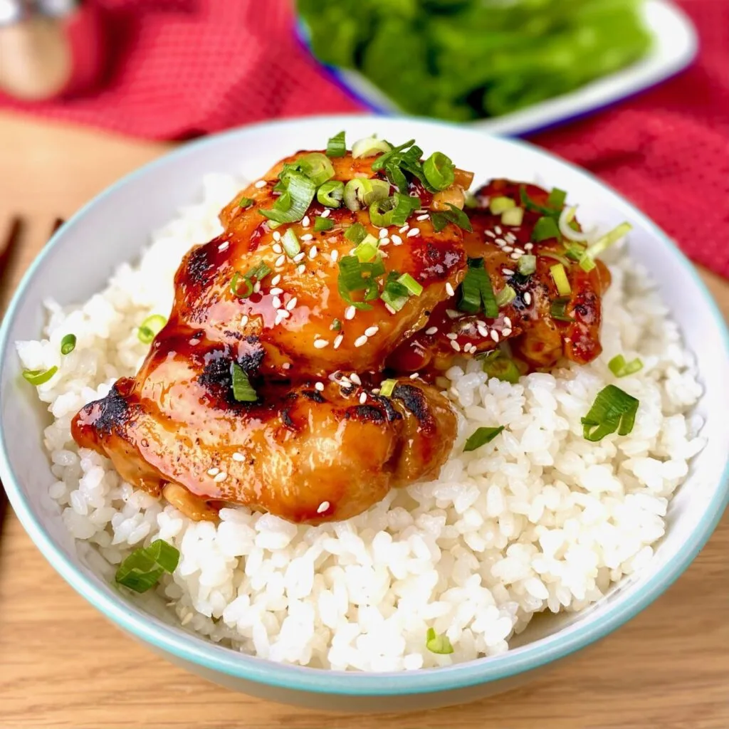 Homemade Sushi Rice with Chicken Teriyaki
