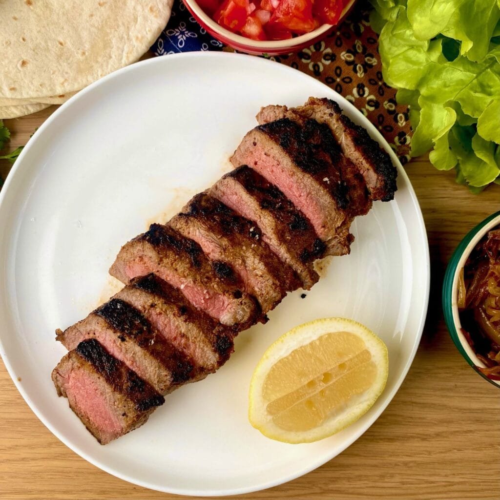 Tacos with NY Strip Steak