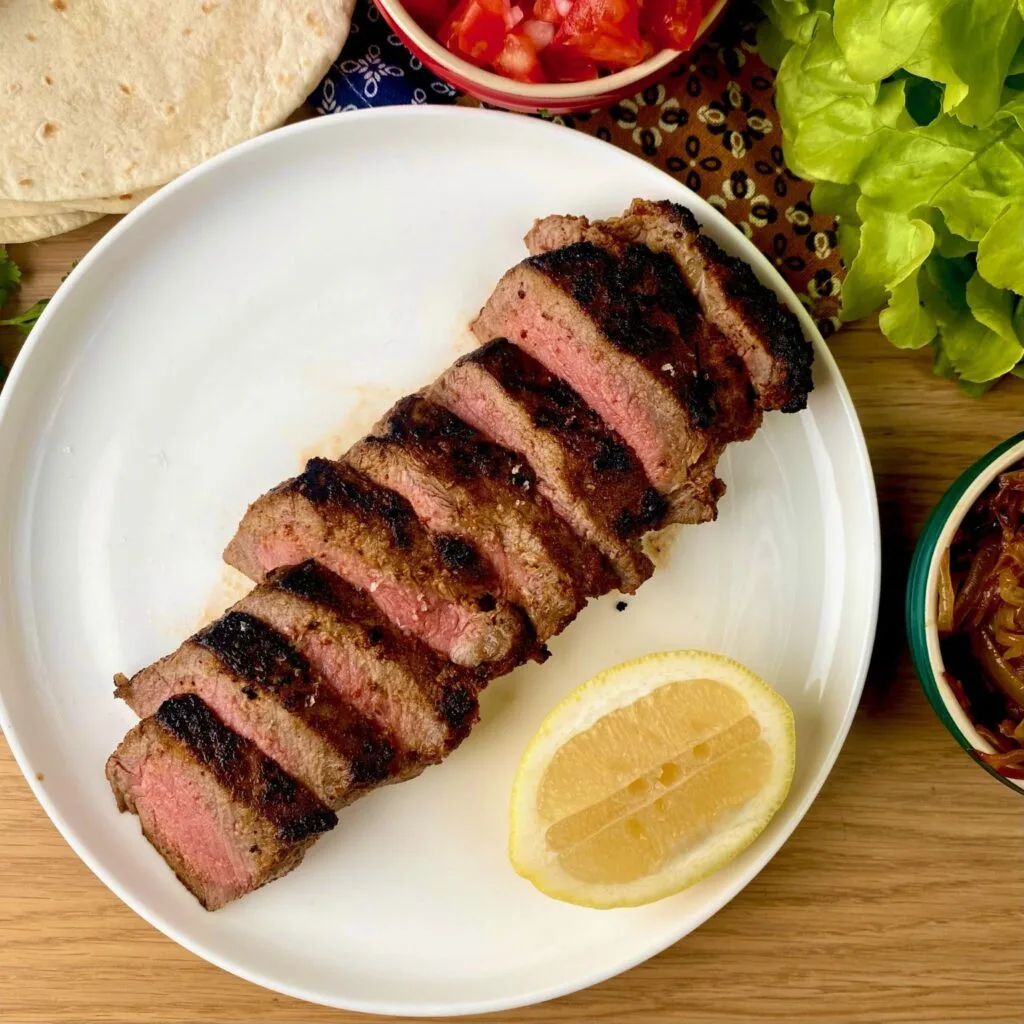 Tacos with NY Strip Steak