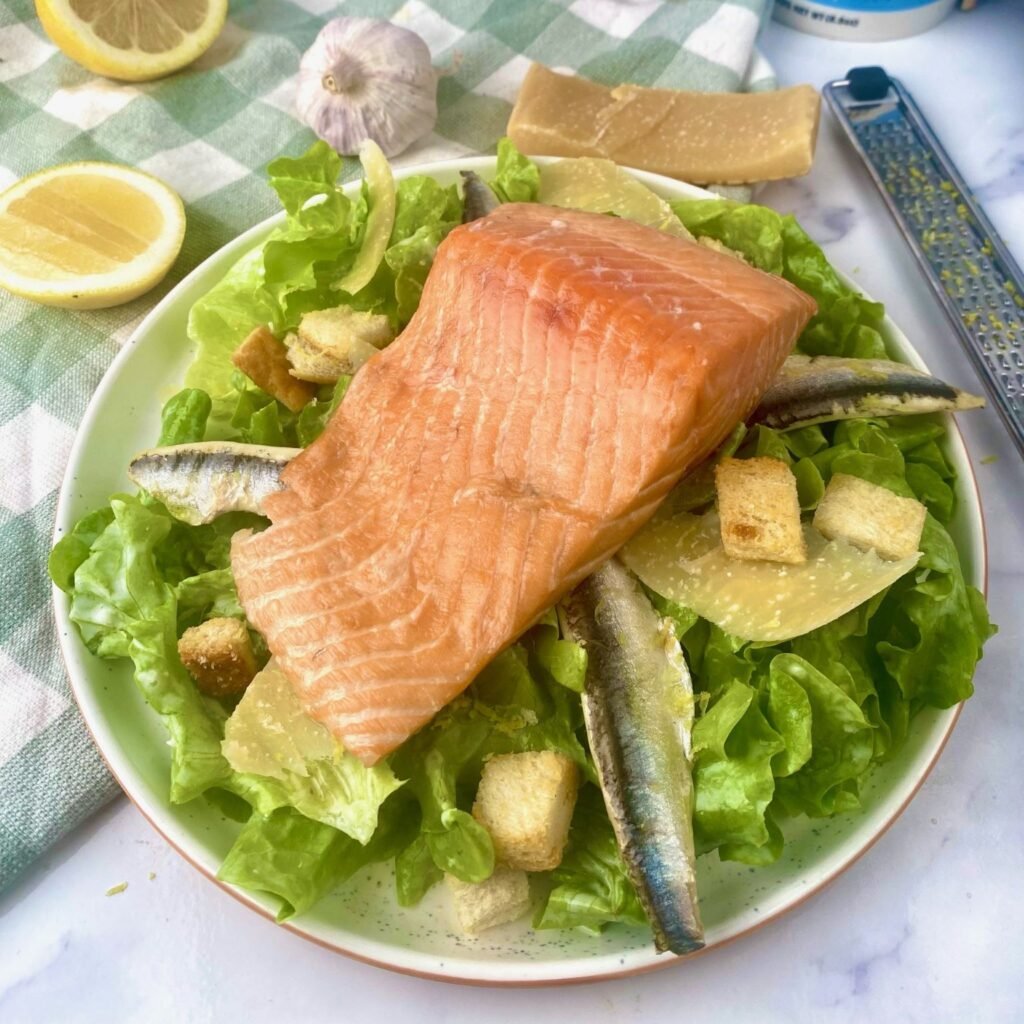 Salmon on Salad