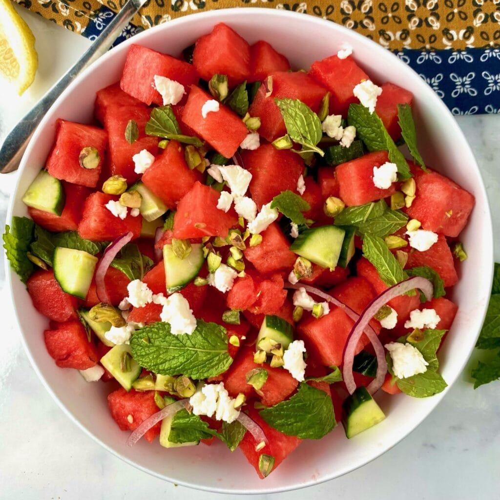 Watermelon Salad with Mint