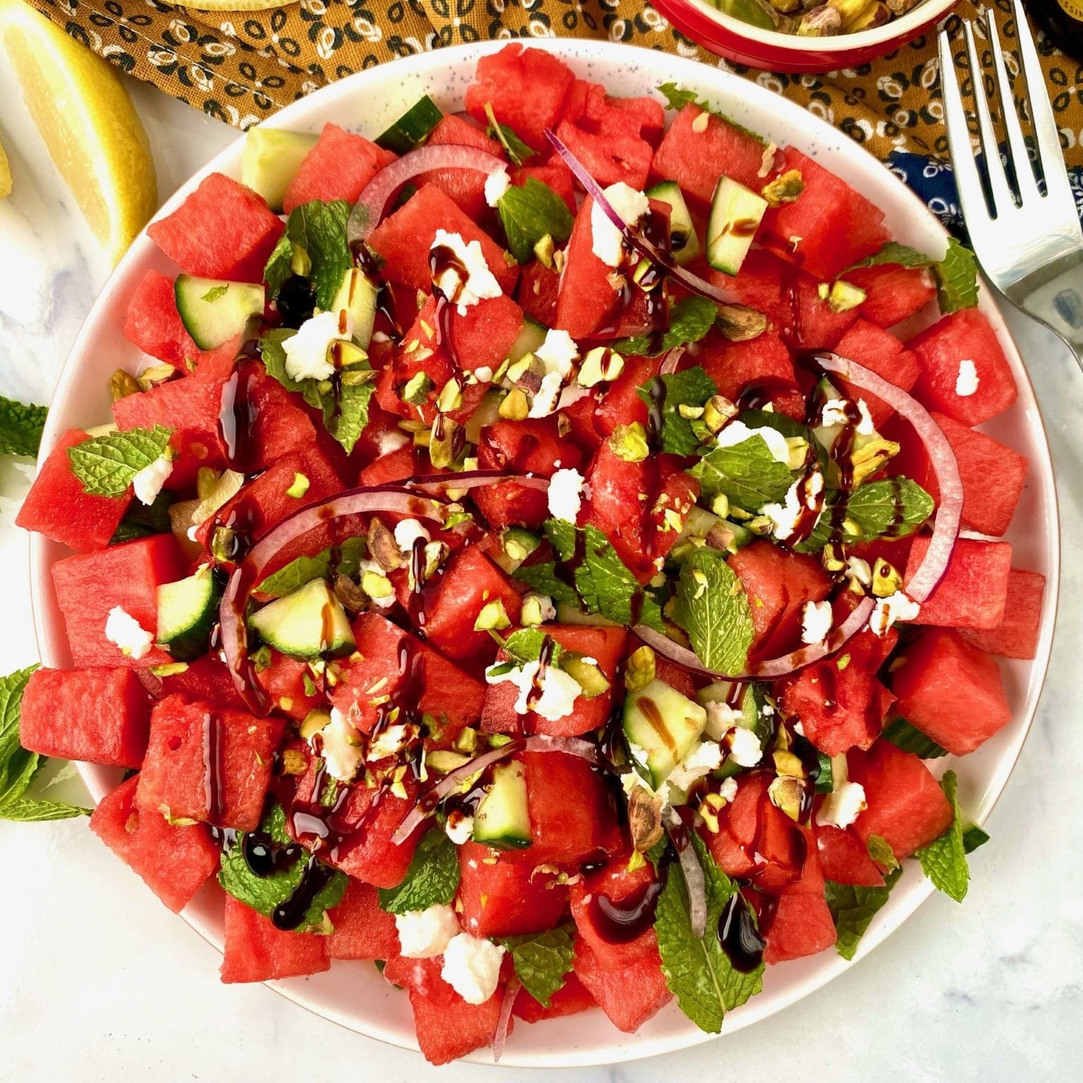 Watermelon and Mint Salad