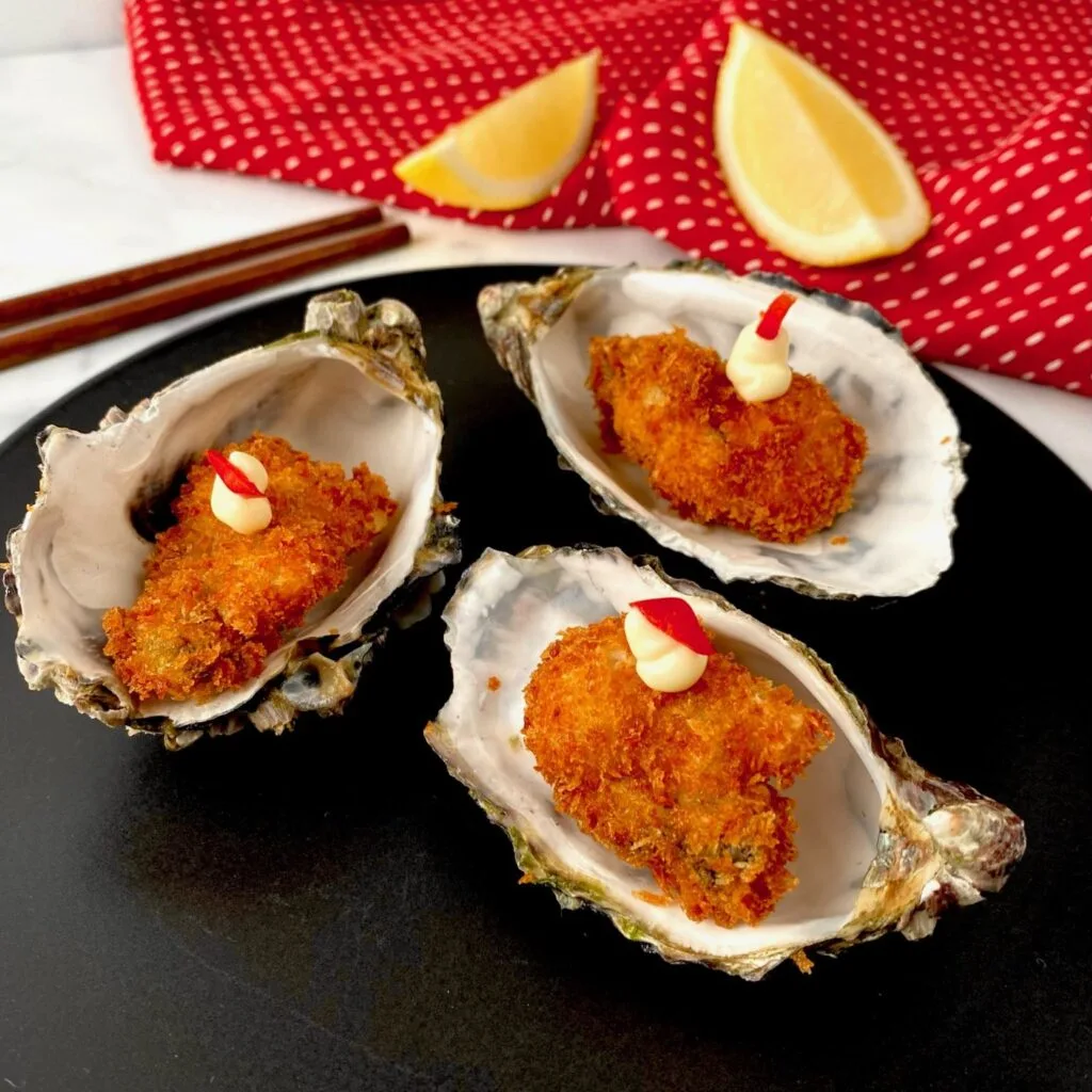 Deep Fried Oysters presentation