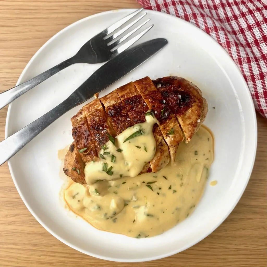 Mustard Veloute Sauce with Chicken