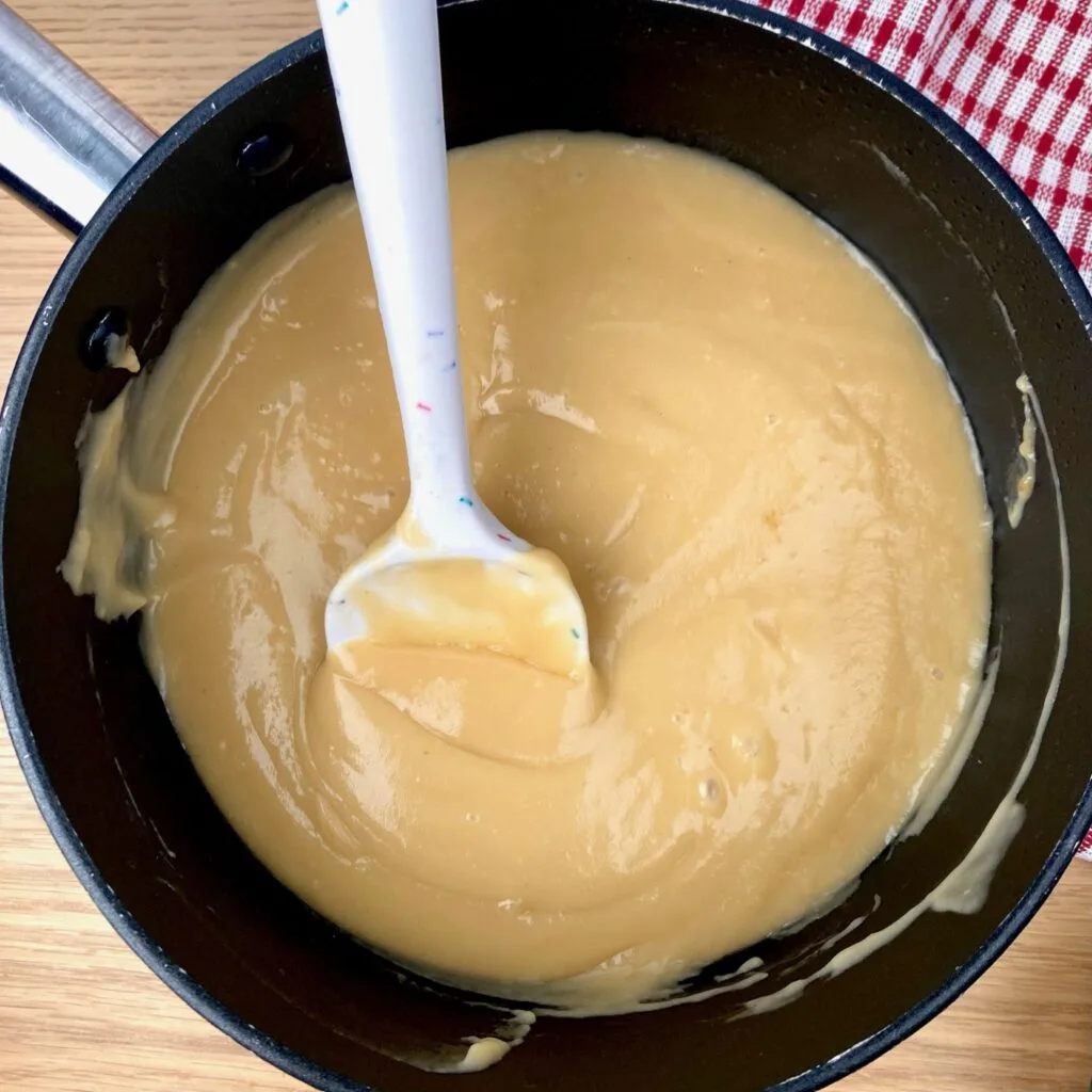 Veloute Sauce in pan