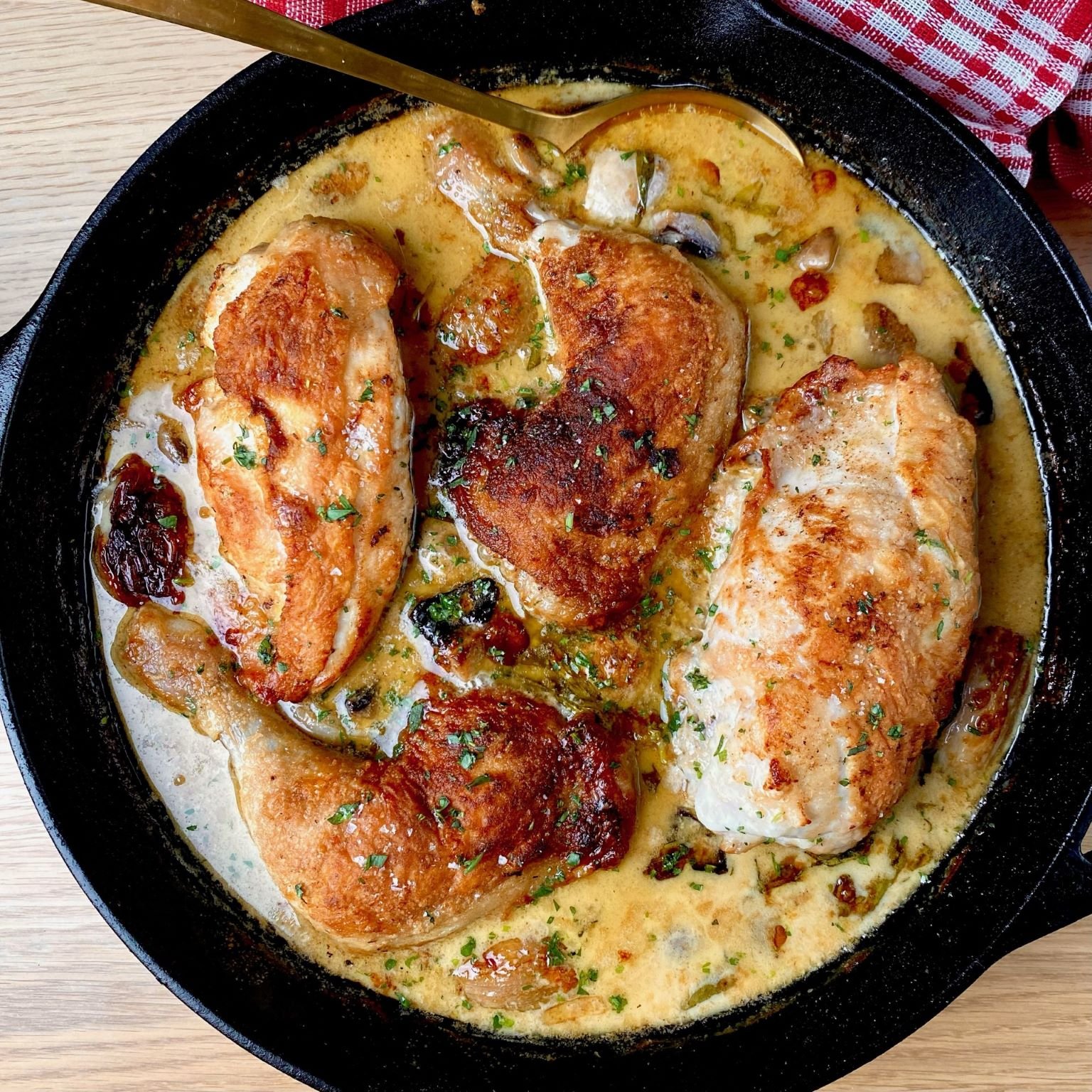 Cast Iron Tarragon Chicken