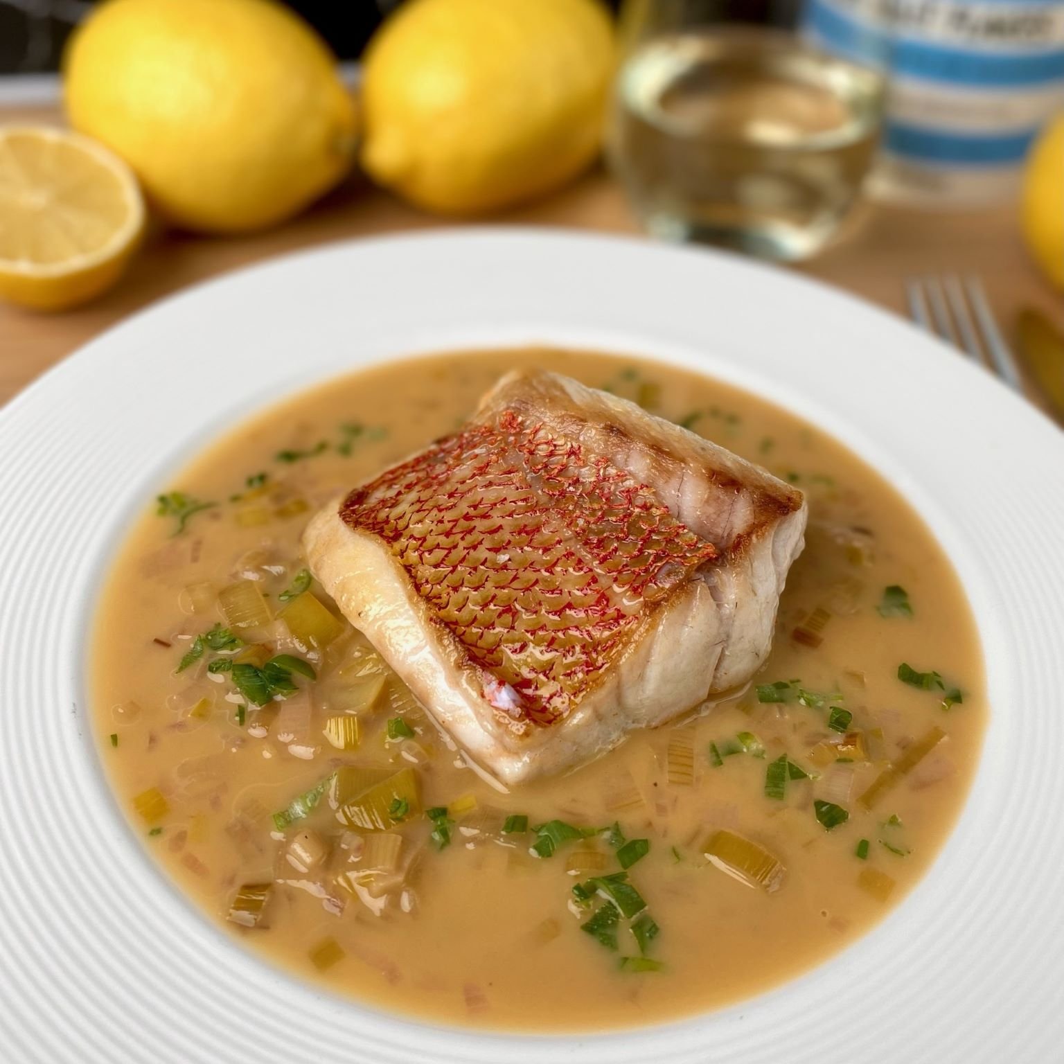 Crispy Skin Snapper with Fish Beurre Blanc