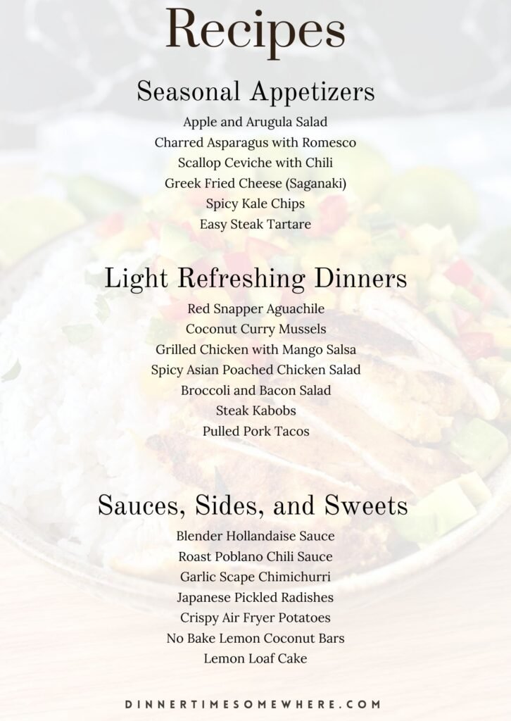 Spring Cookbook Contents