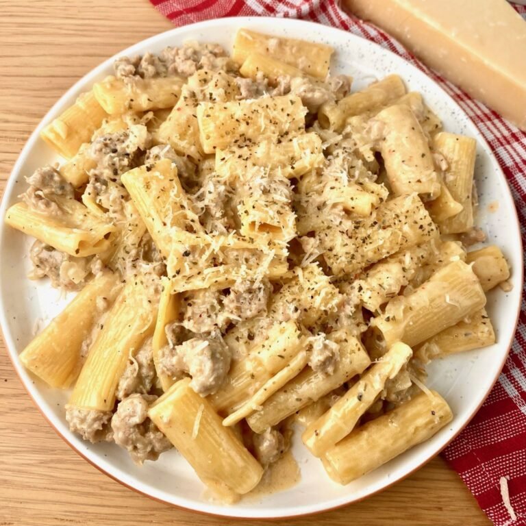 Creamy Sausage Rigatoni