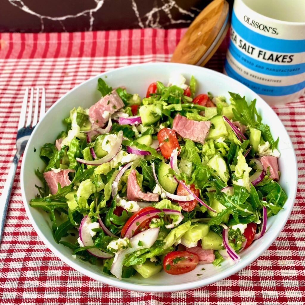 Heaty Beef and Arugula Tomato Salad