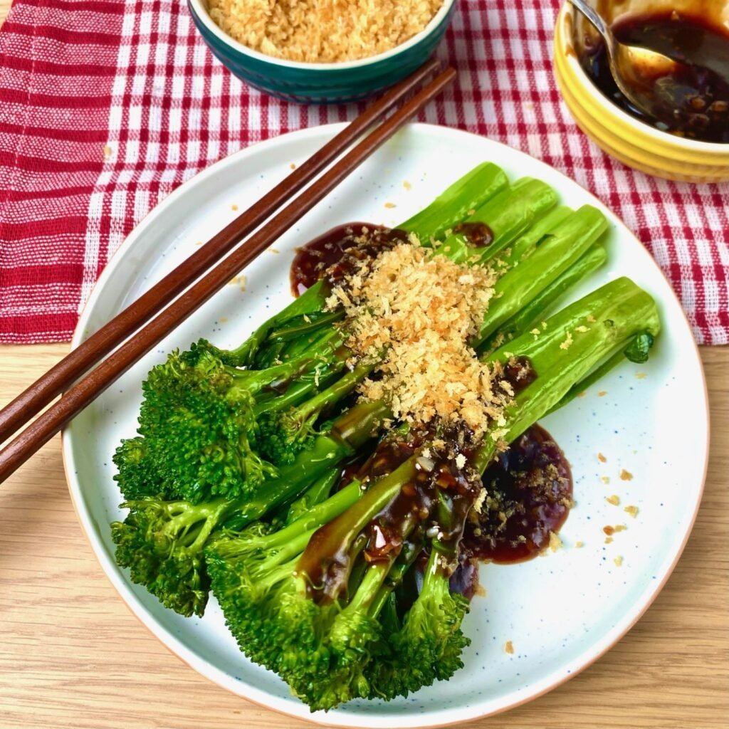 Plating Broccolini Side Dish
