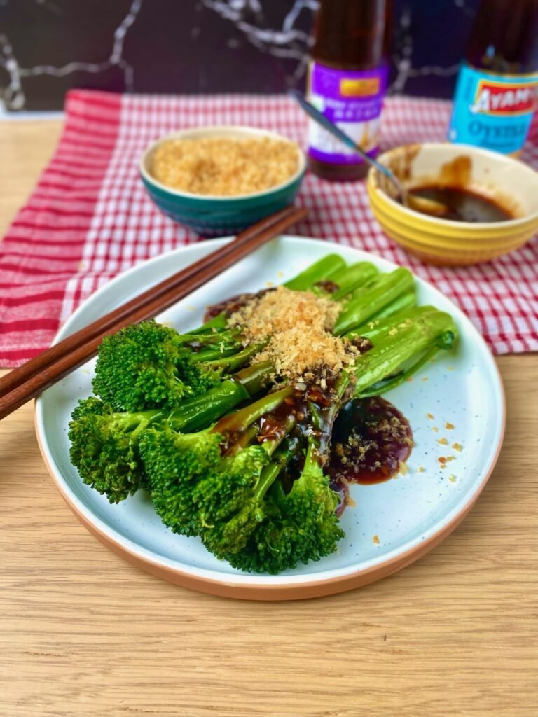 Broccolini with Oyster Sauce and Panko Breadcrumbs