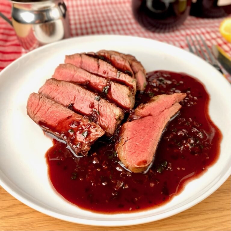 Filet Steak with Bordelaise Sauce