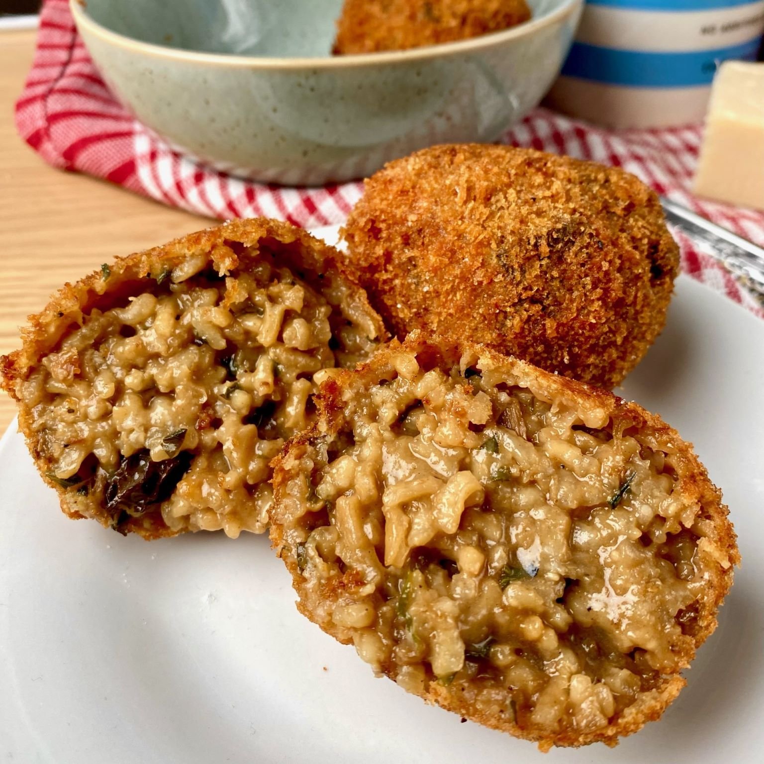 Morel Mushroom Risotto Balls