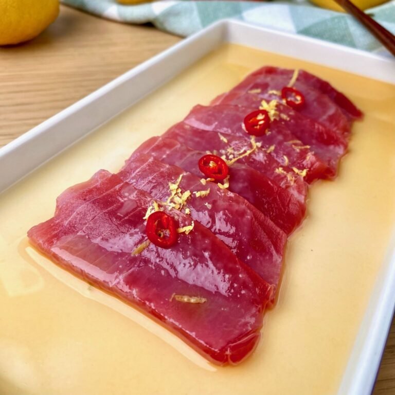 Tuna Carpaccio with Lemon