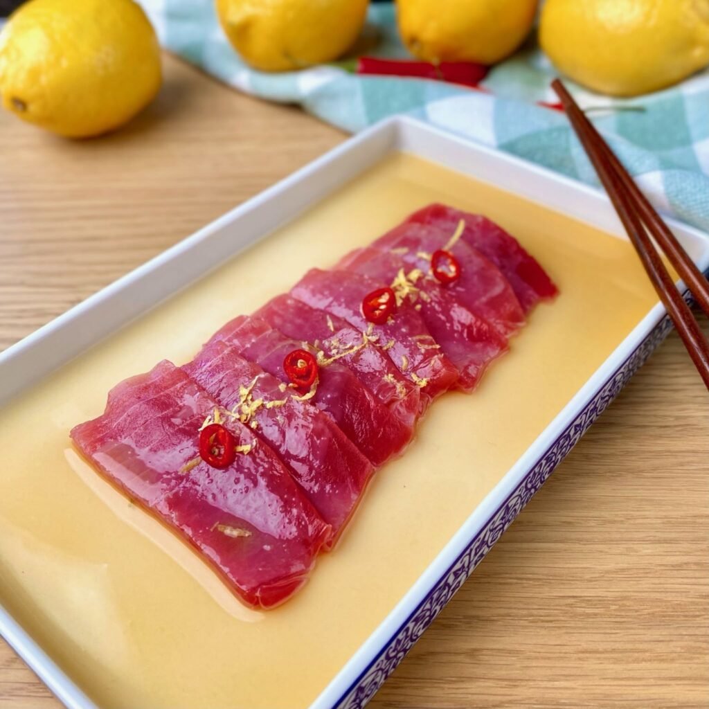 Summer Tuna Carpaccio with Lemon and Soy