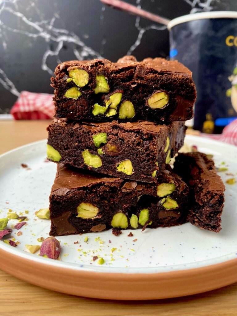 Best Chocolate and Pistachio Brownies